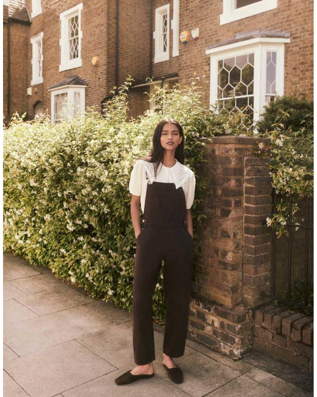 Nobody's Child Natural Barrel Leg Denim Dungaree