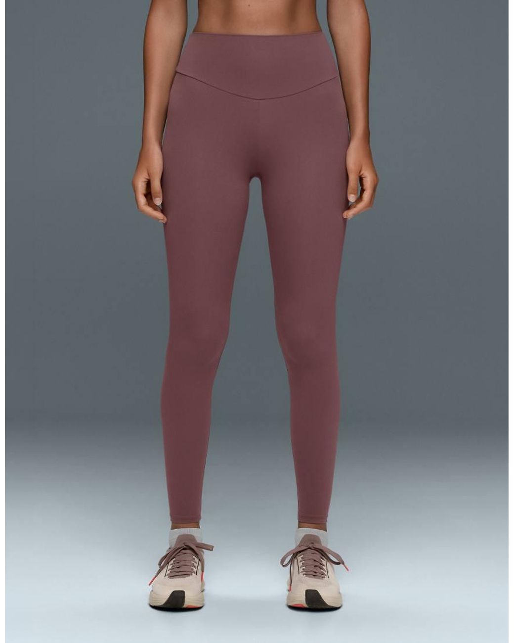 Oysho Gray Comfortlux High-waisted Ankle-length leggings