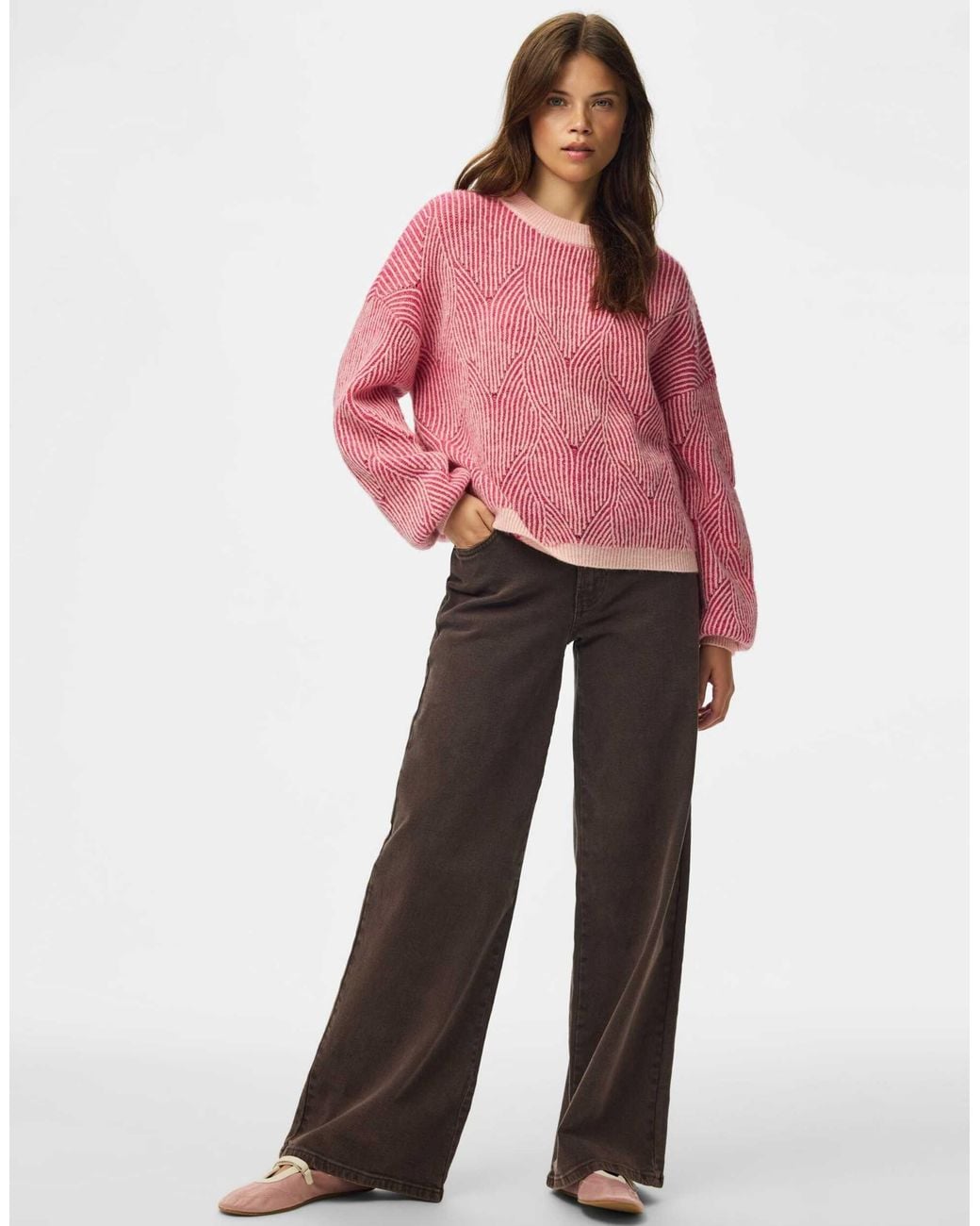 Pieces Pink – strickpullover