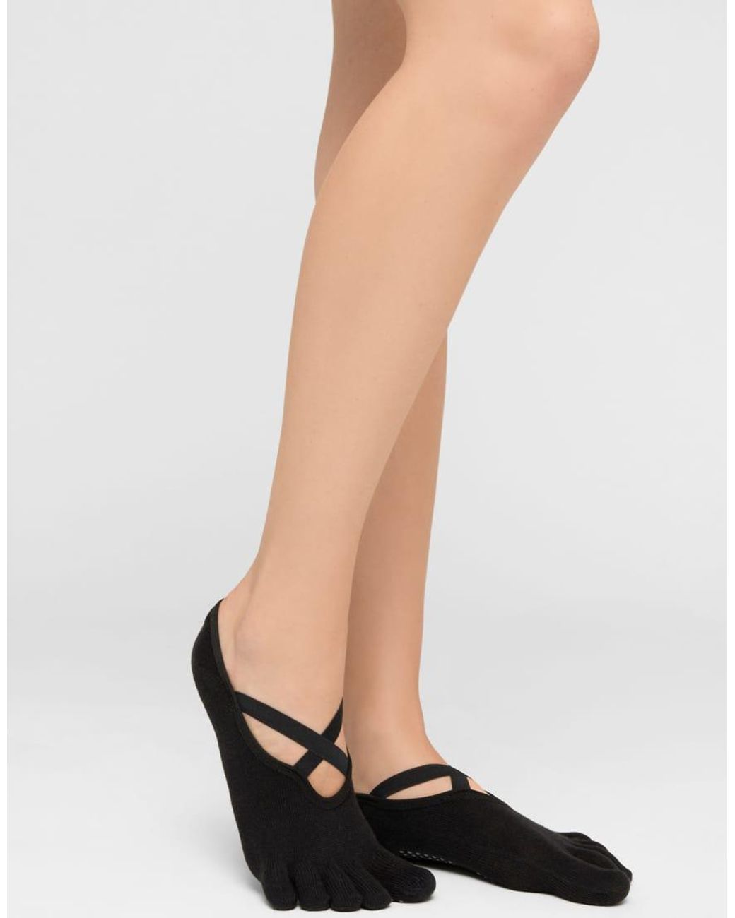 Calzedonia Black Barefoot Non-Slip Pilates Socks