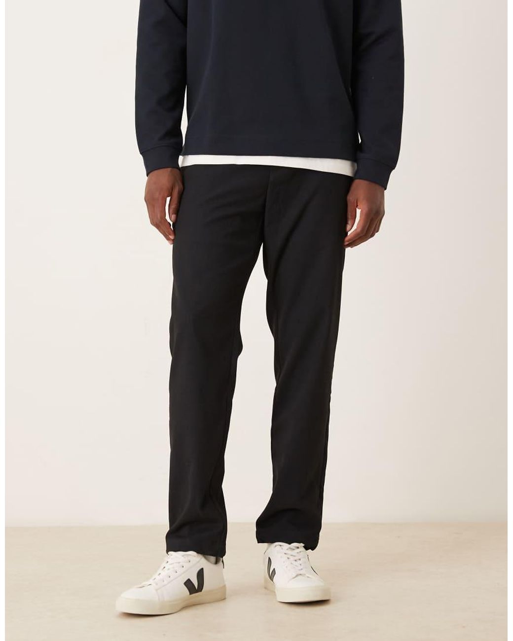 Mango Blue Slim Fit Joggers for men