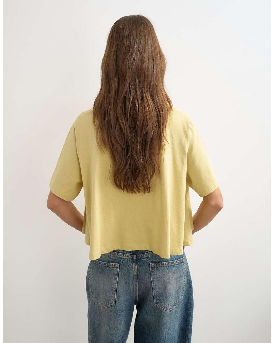 TOPSHOP Natural Trapeze Tee