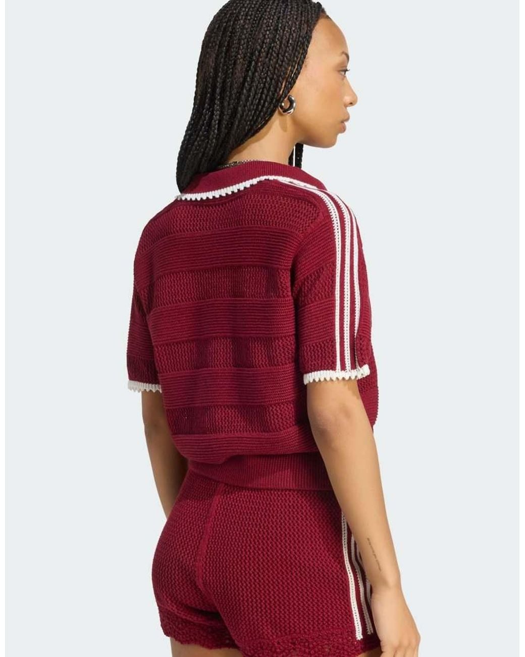 Adidas Originals Red Resort S Polo W