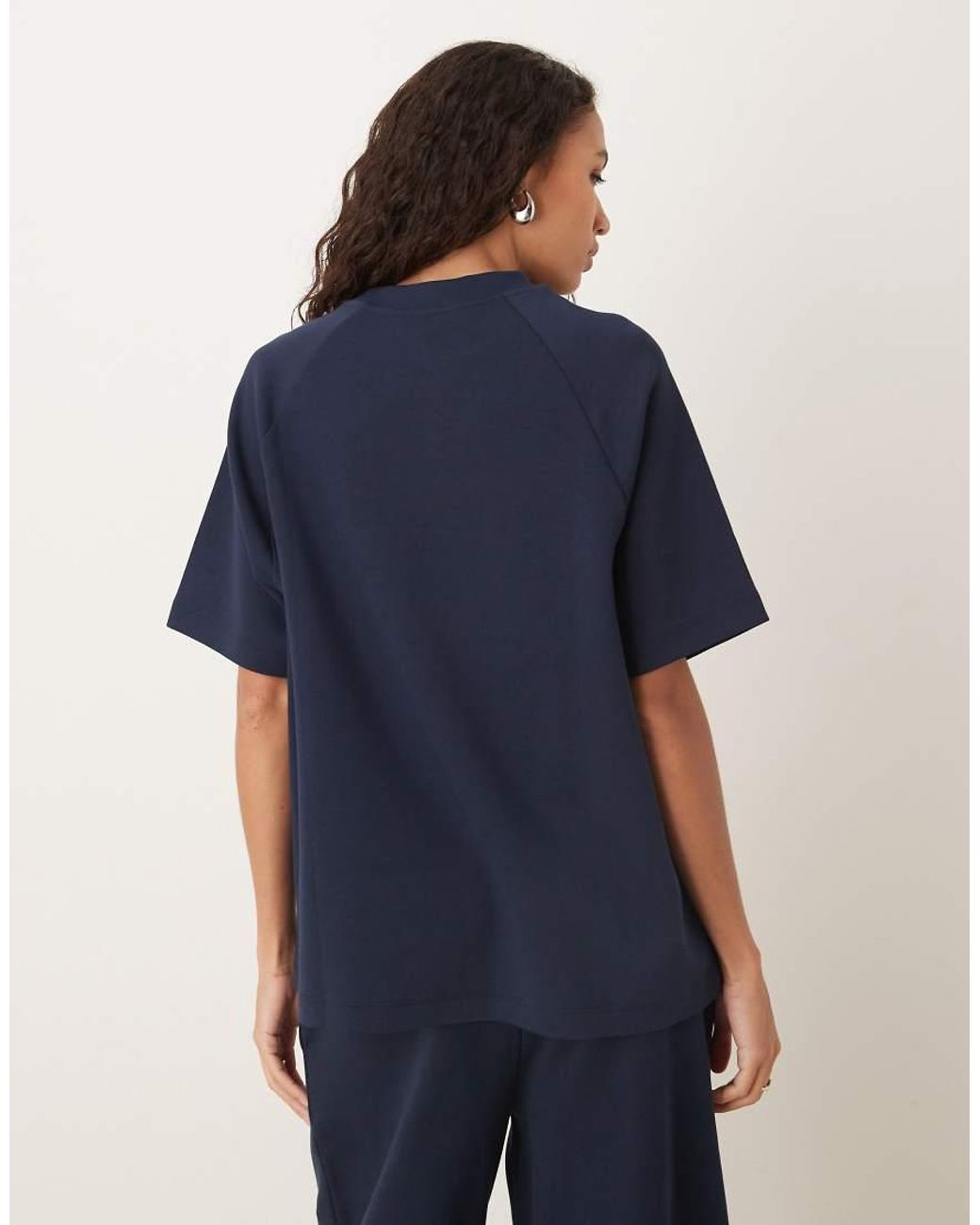 ASOS Blue Interlock Raglan T-shirt