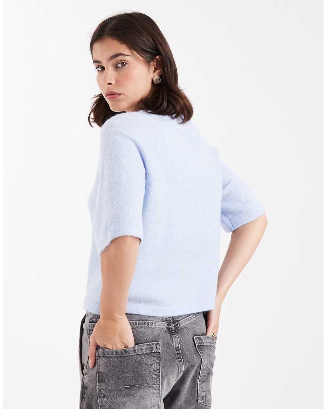 Brave Soul White Crew Neck Short Sleeve Knitted T-Shirt