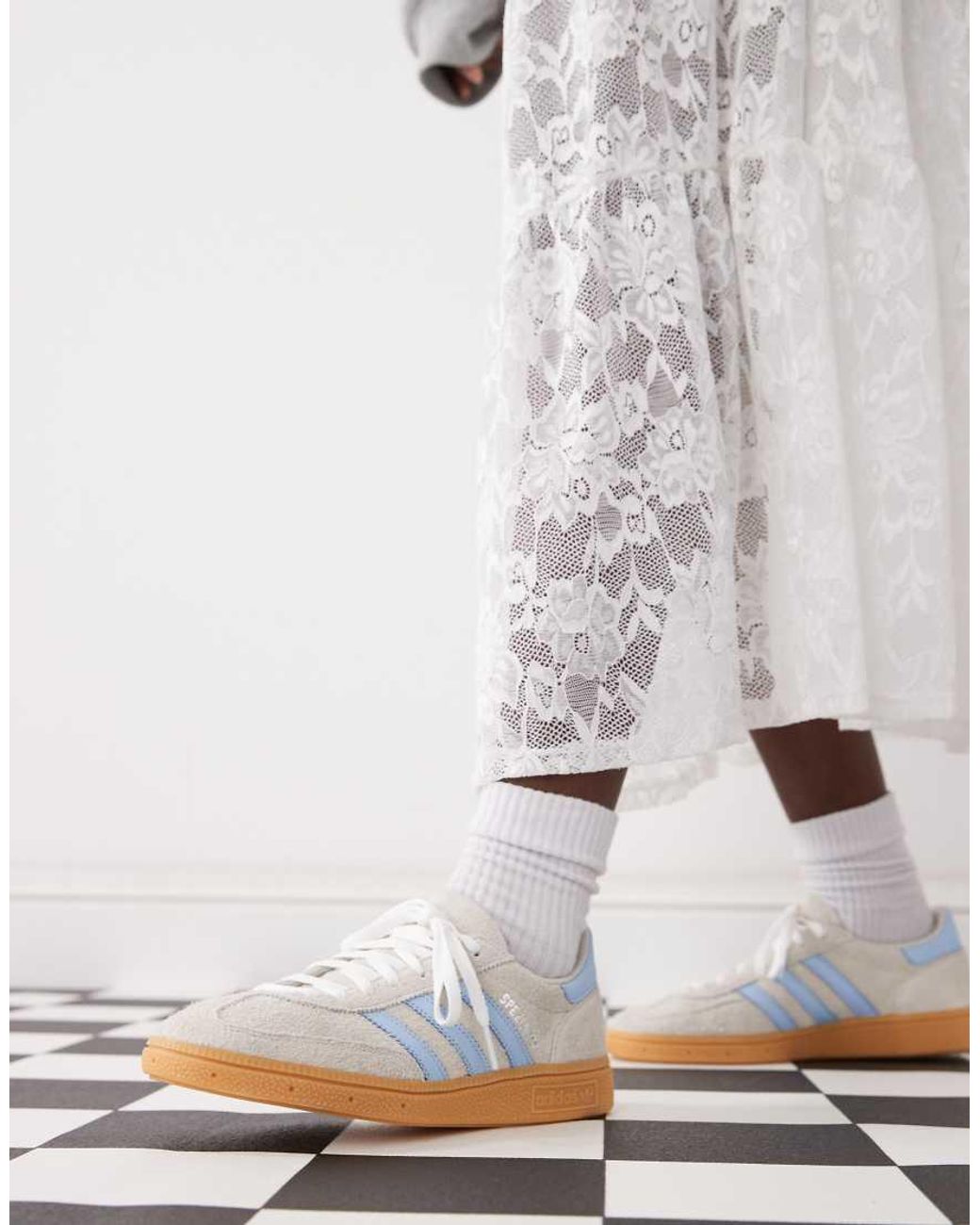 Adidas Originals White Handball Spezial Trainers for men