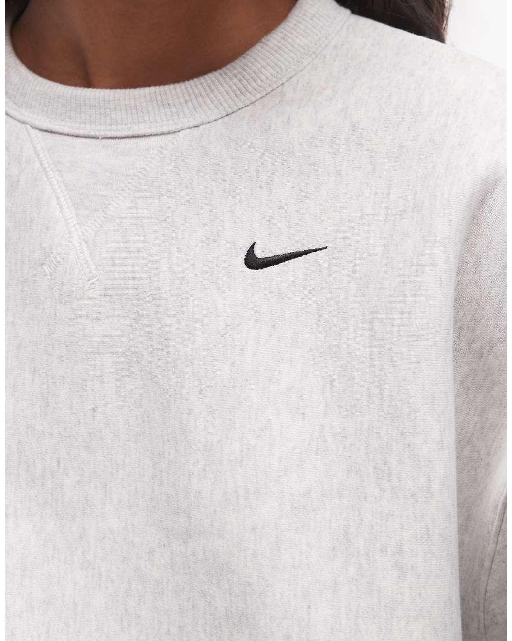 Nike Gray Studio Fleece Heavy-weight Oversized Sweat
