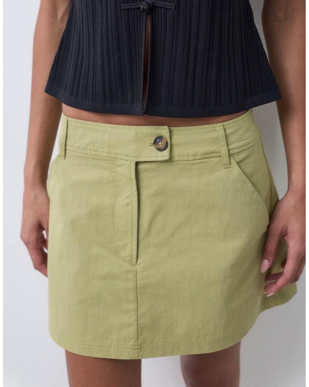 ASOS Blue Pelmet Mini Skirt