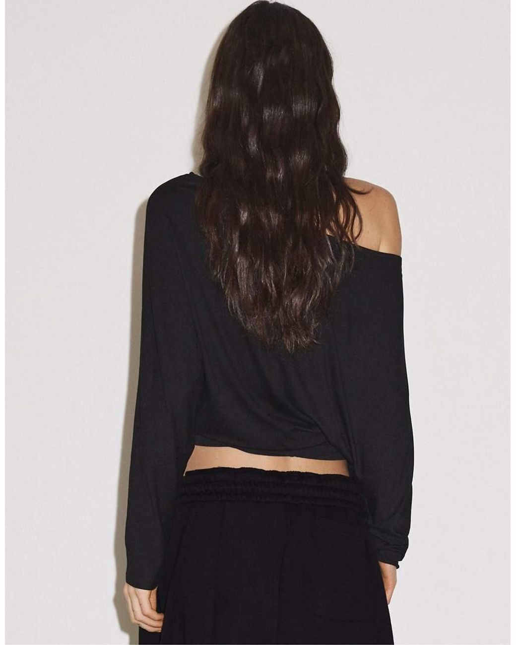 Stradivarius Black Waistband Effect T-shirt