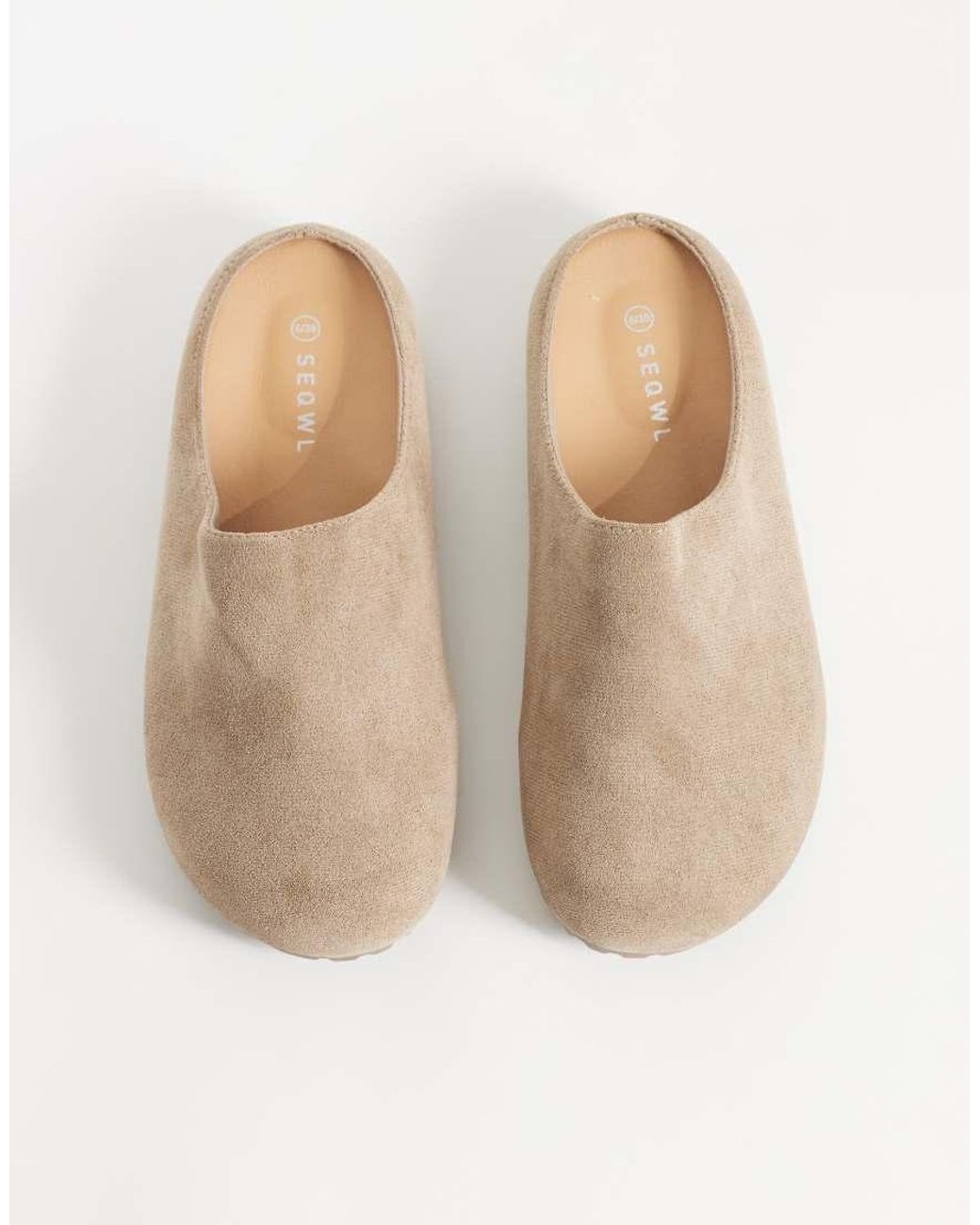 SEQWL Wide Fit Natural Simba Clogs