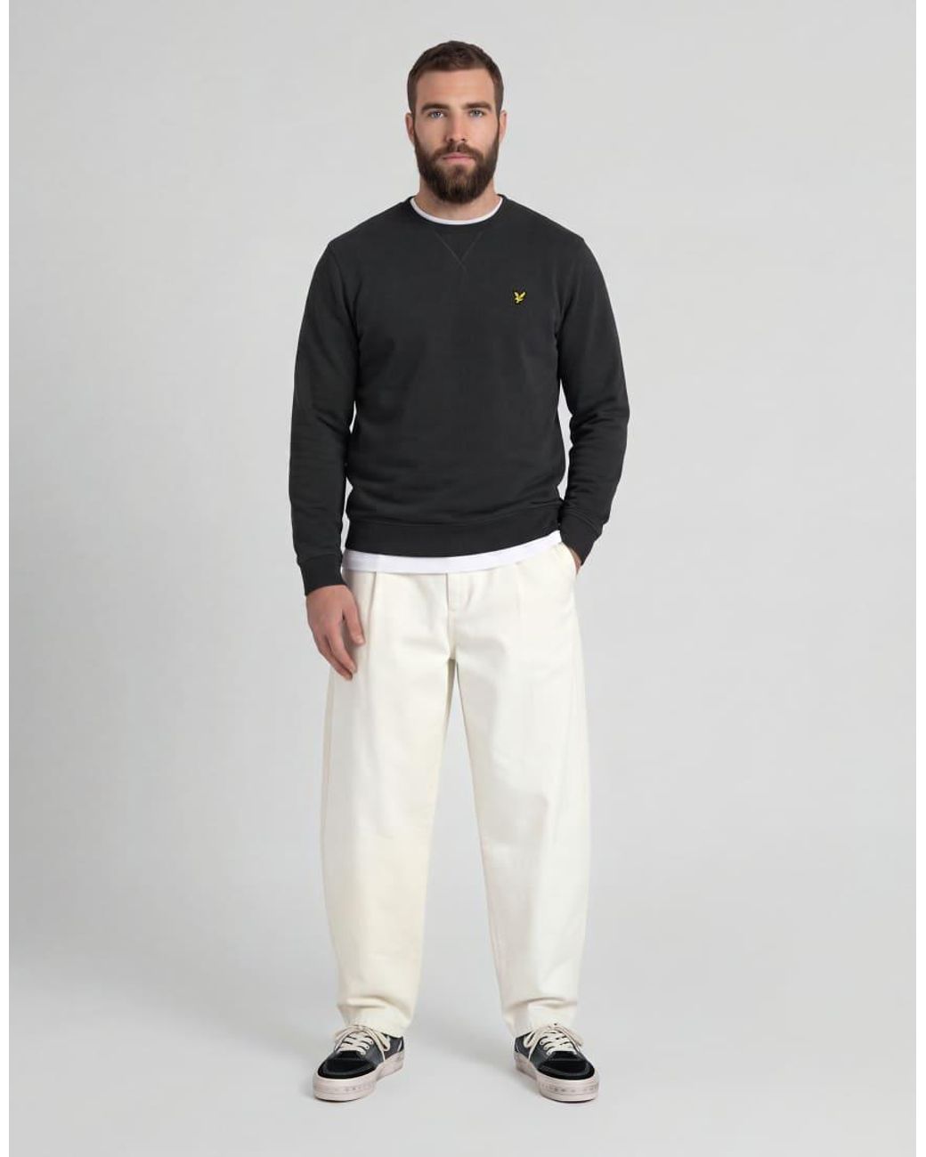 Lyle & Scott Blue Mid Layers Crew Neck Sweatshirt for men