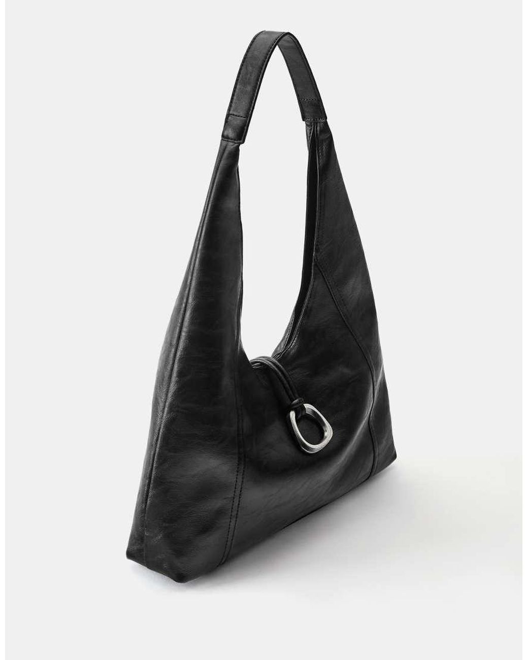 Pull&Bear Black Ring Tote Bag