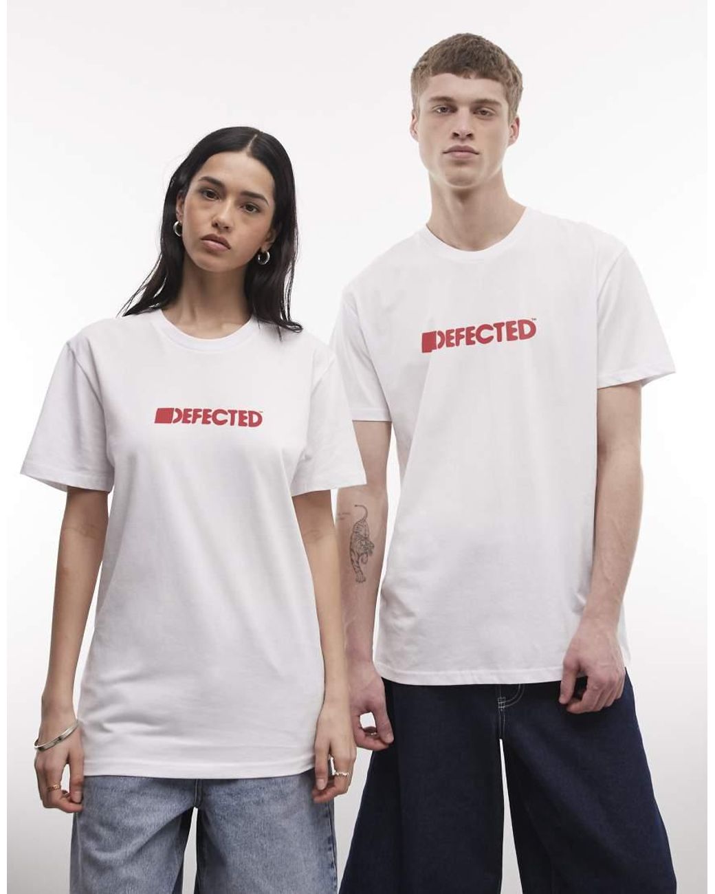 PRNT White Defected Records Pride Slogan T-Shirt