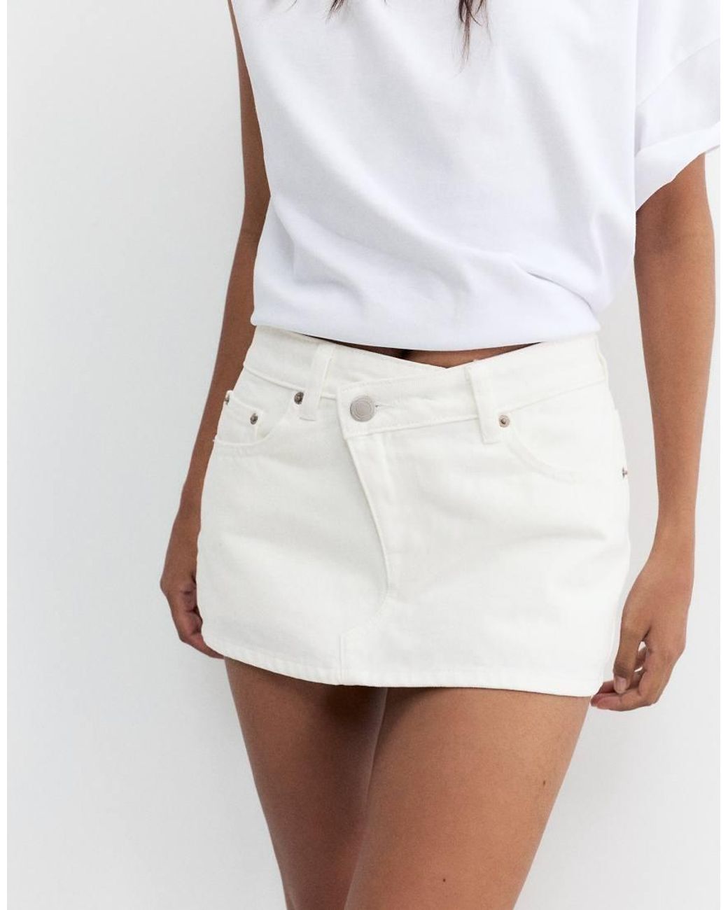 Gonna Pantalone di Pull&Bear in White