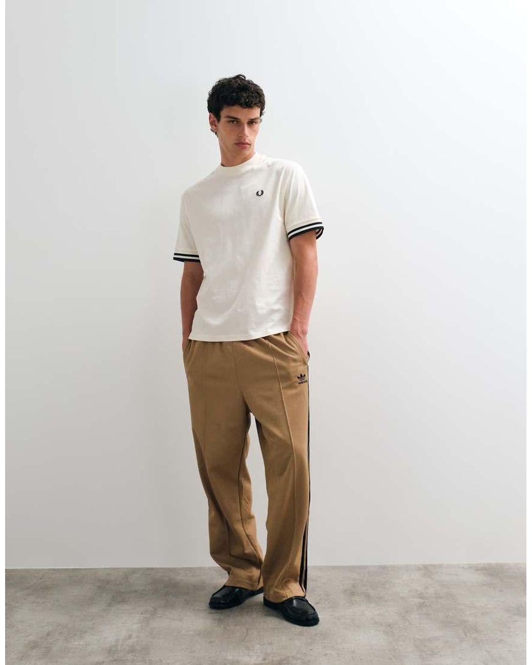 Fred Perry White Bold Tipped T-Shirt for men