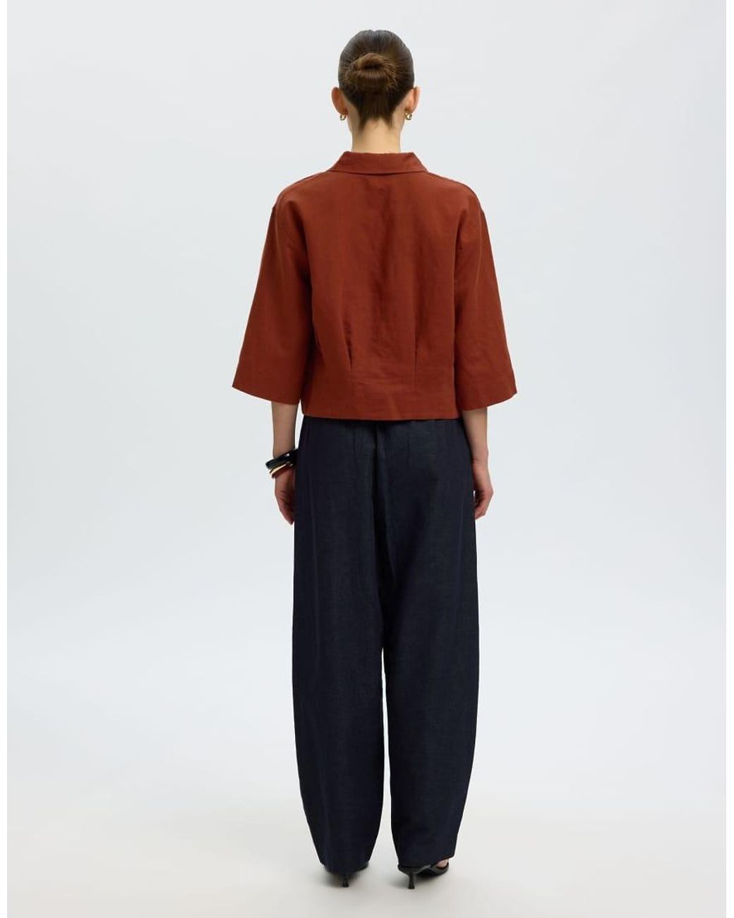 SELECTED Red Short Sleeved Shirt