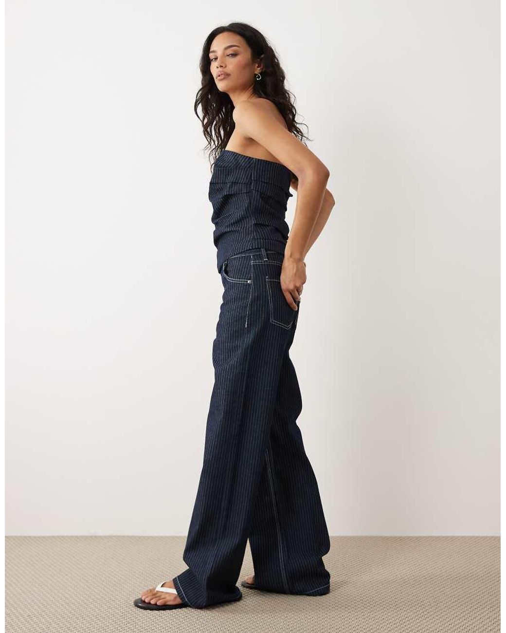 Mango Blue Isola Straight Jean Co-Ord