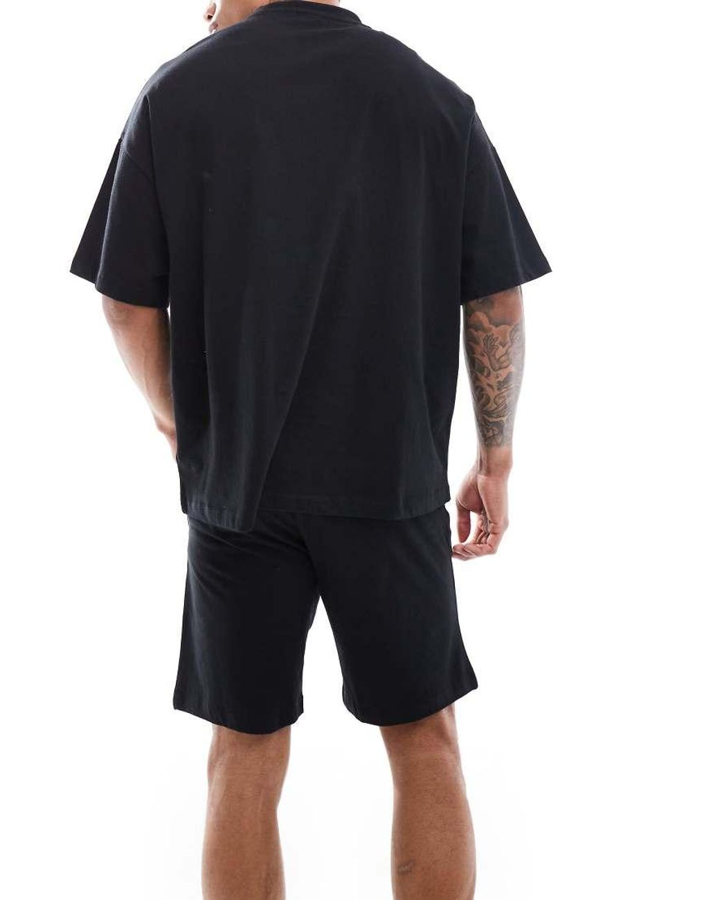 ASOS Black Oversized Pyjama Sets for men