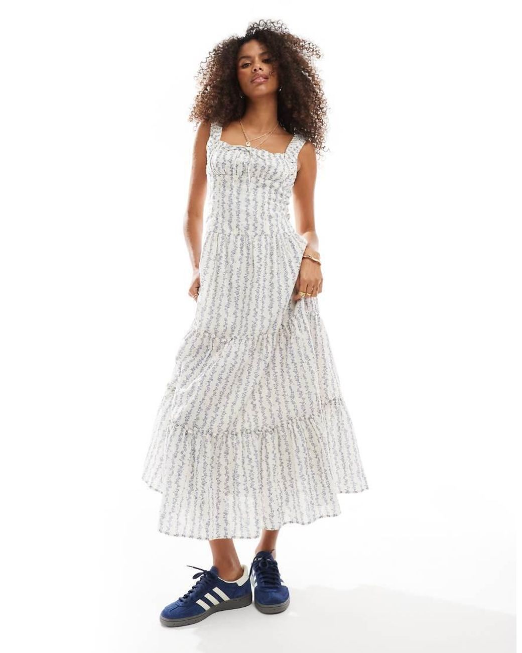 Cotton On Aria Corset Detail Maxi Dress in White | Lyst UK