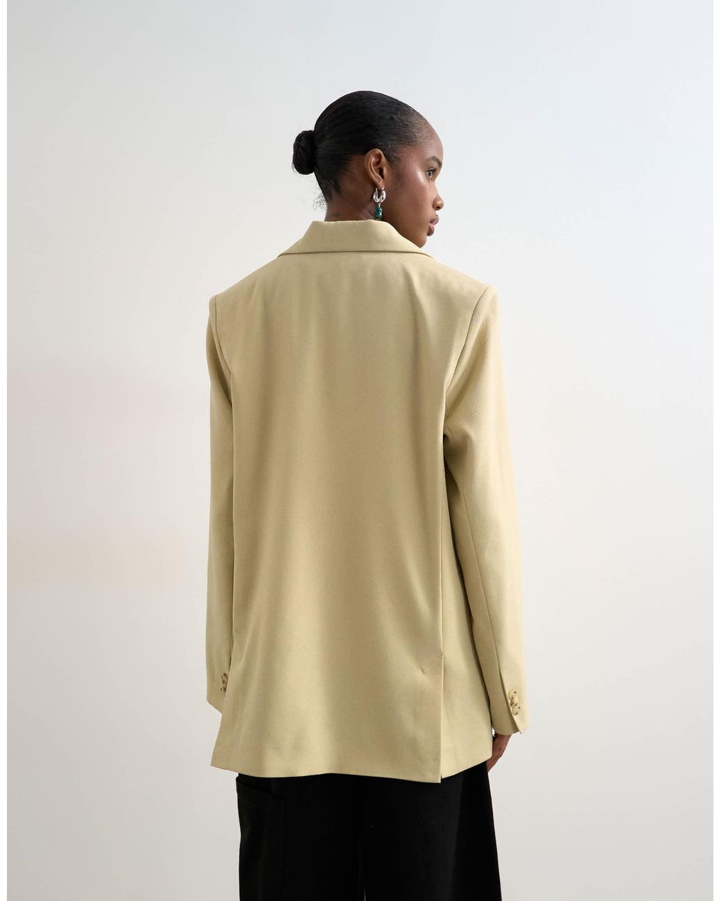 TOPSHOP Green – legerer blazer zum reinschlüpfen