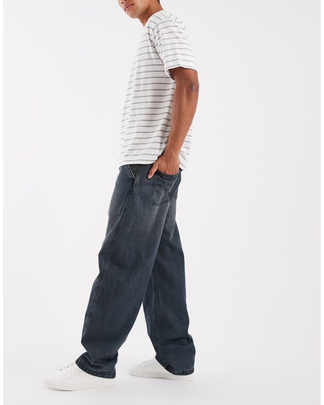 Levi's Blue baggy Barrel Jeans for men