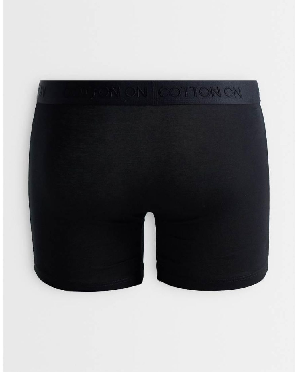Cotton On Blue 3 Pack Cotton Boxers for men