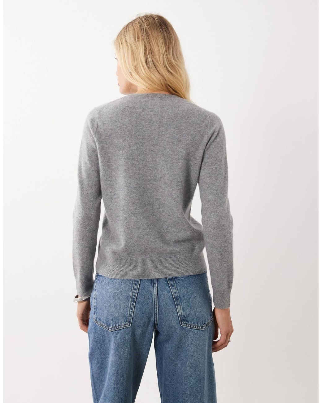 Mango Gray Knitted Sweater