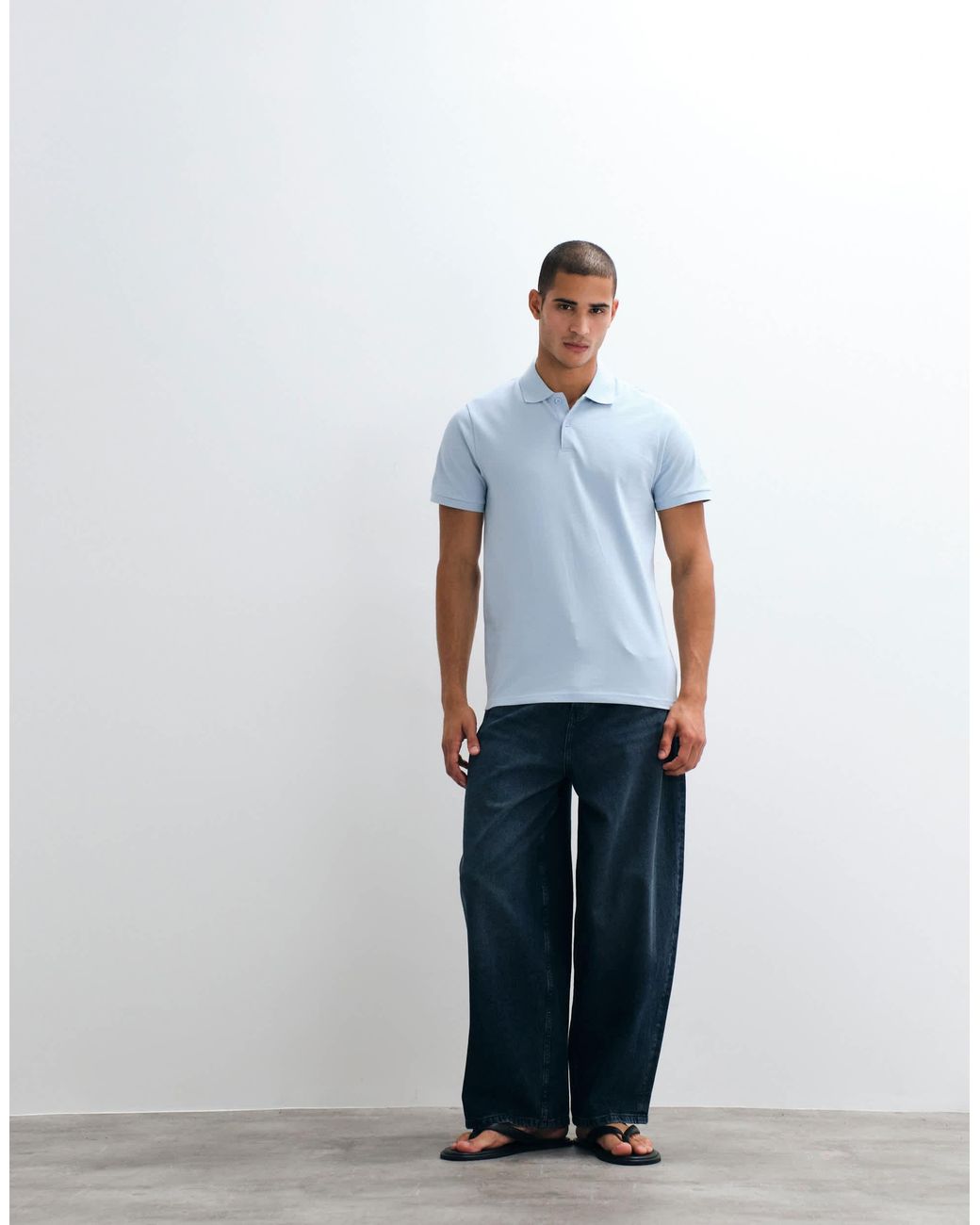 ASOS – basic-polohemd aus pikee in White für Herren