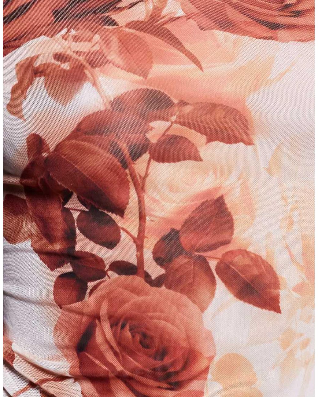 AFRM Gray Mesh Long Sleeve Top