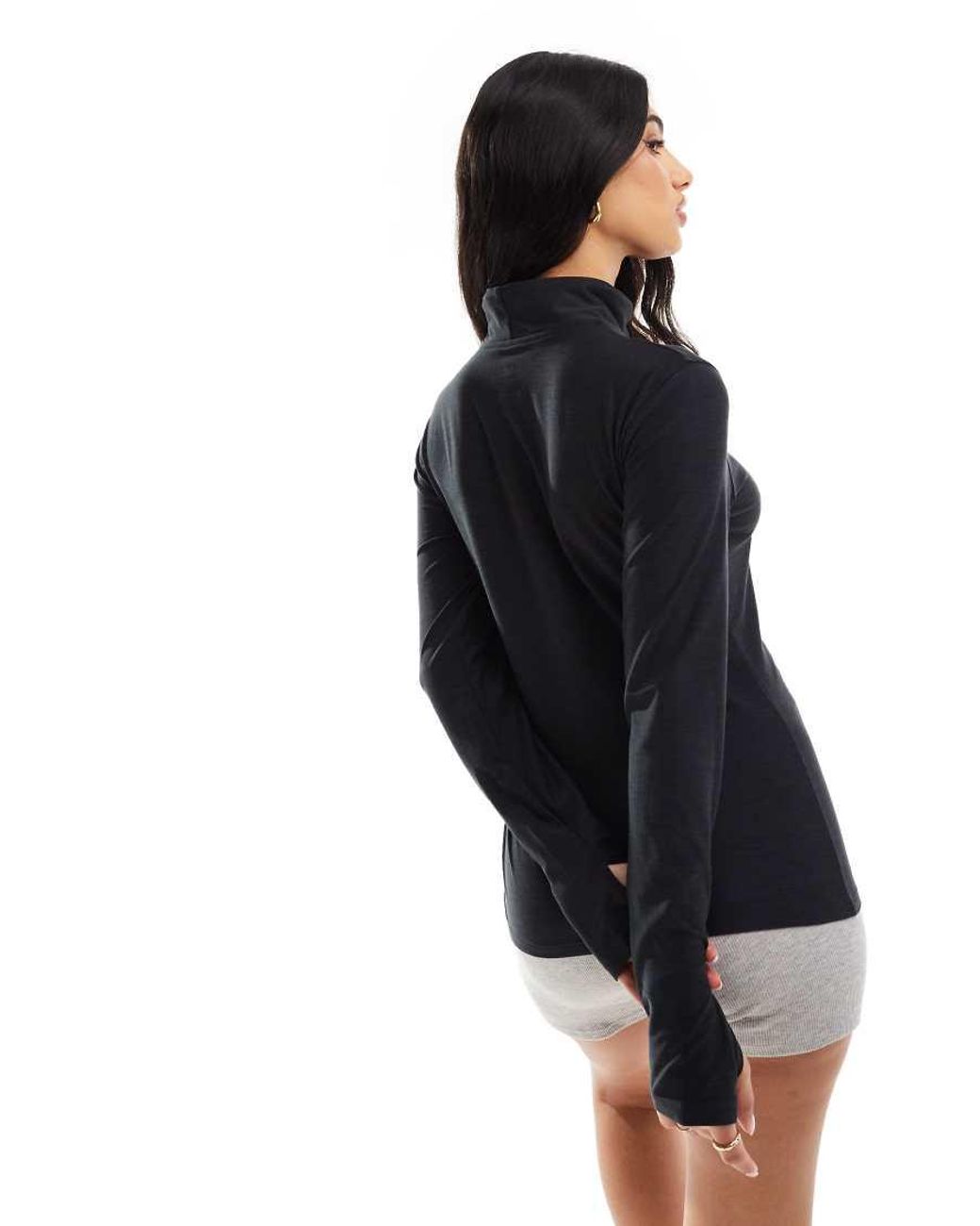 New Balance Black Performance 1/2 Zip Top