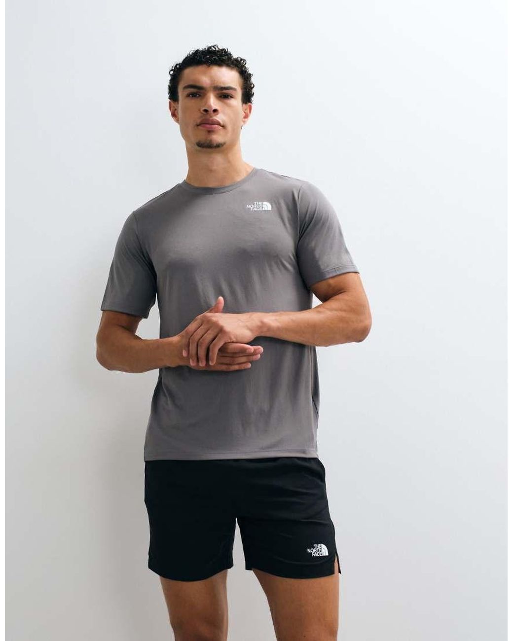 The North Face Gray 24/7 Nse Logo T-shirt for men