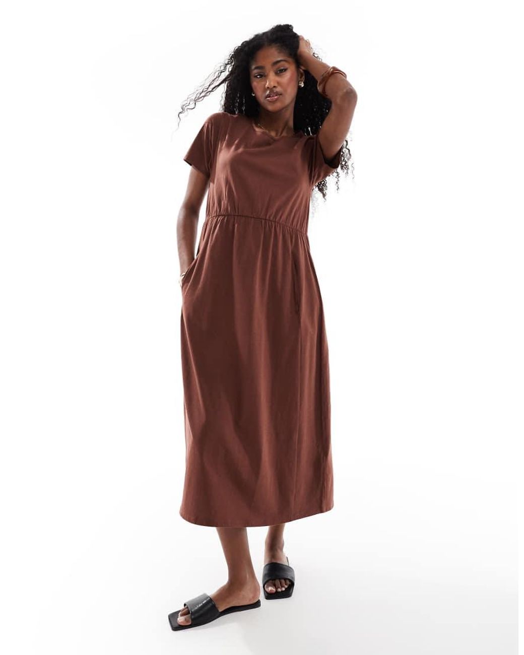 Vestito Midi di Threadbare in Red
