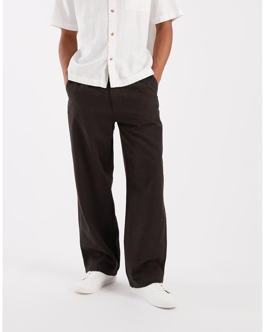 Levi's White Xx Chino baggy Pleated Chinos for men