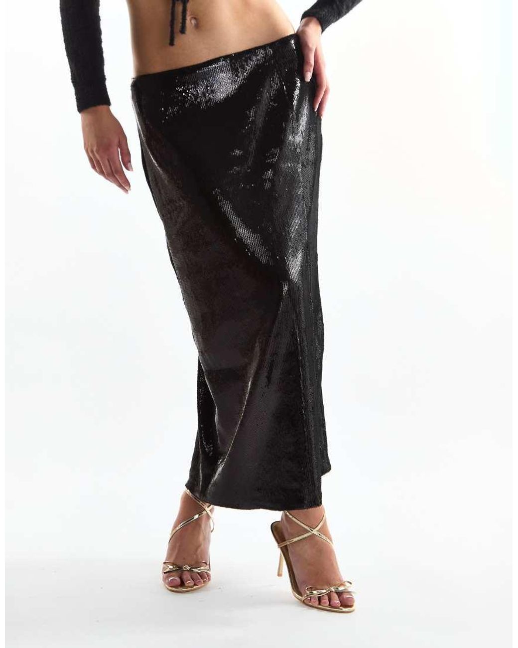 Glamorous Black Pencil Skirt With Split