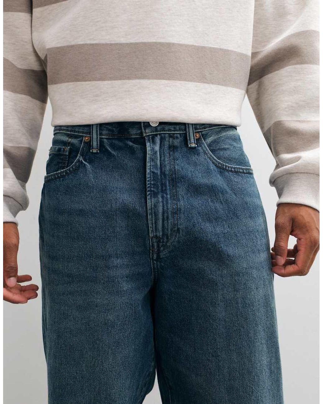Gap Gray Barrel Fit Jeans for men