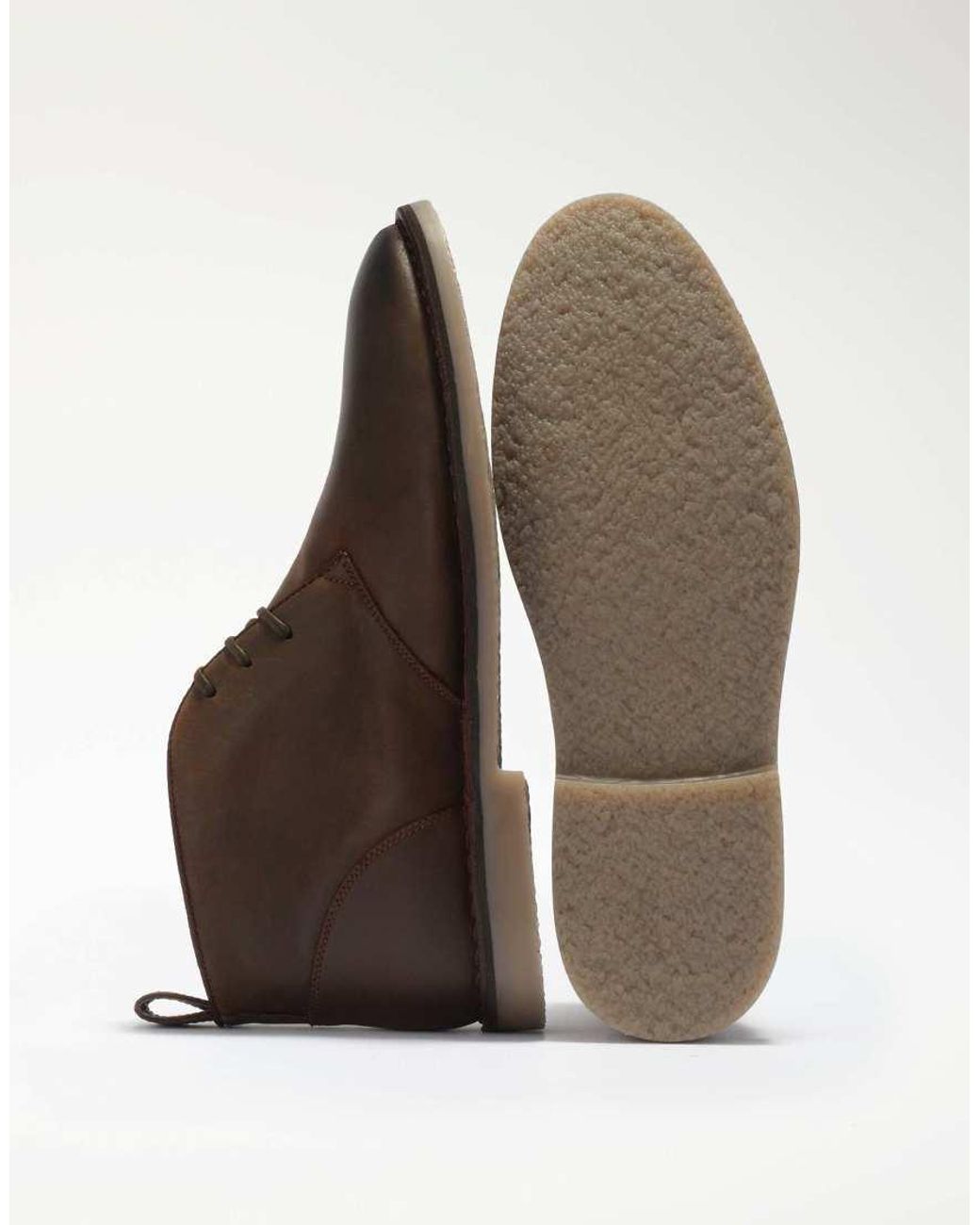Dune Brown Cashed Desert Boots for men