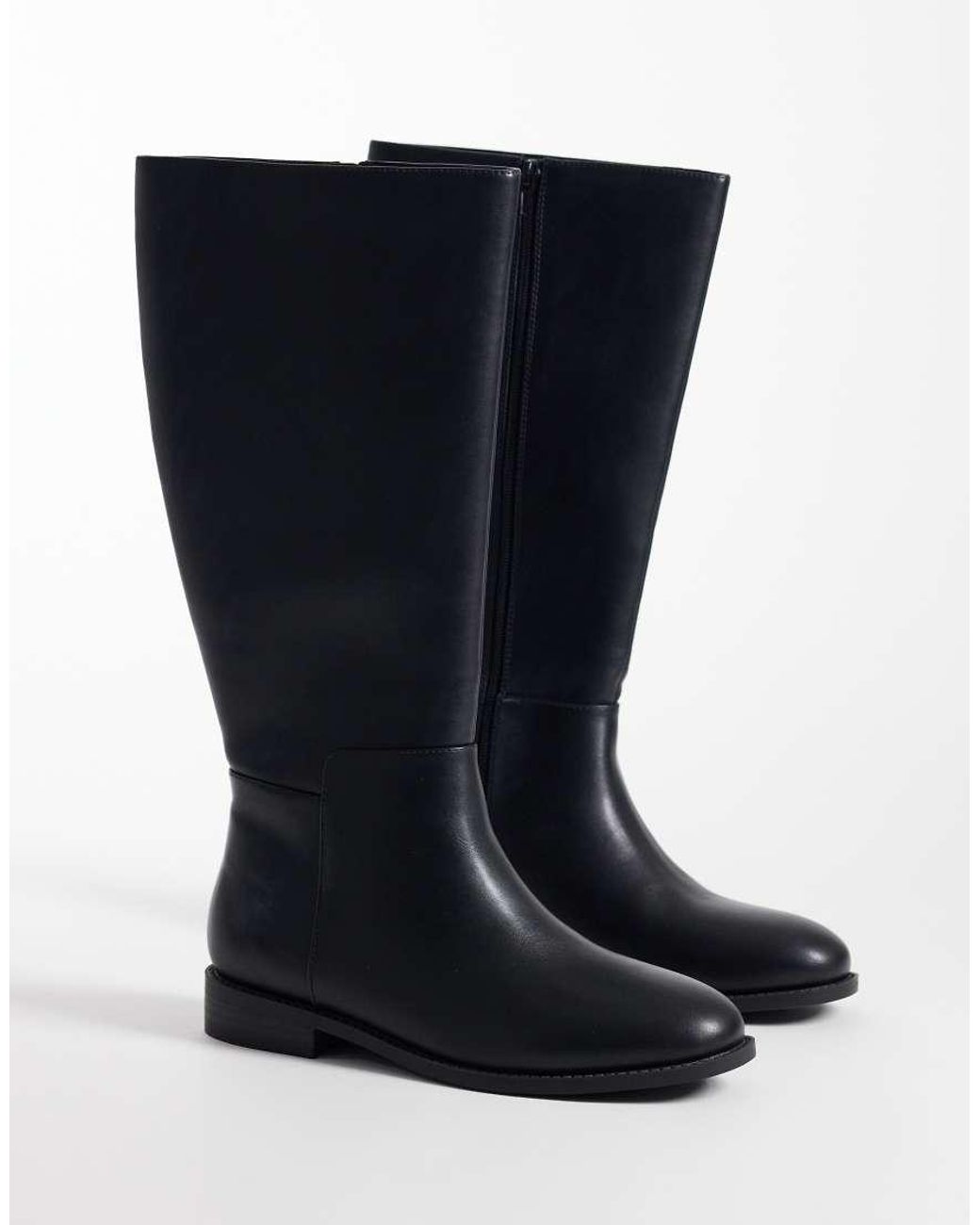 London Rebel Blue Paloma Refined Riding Boots