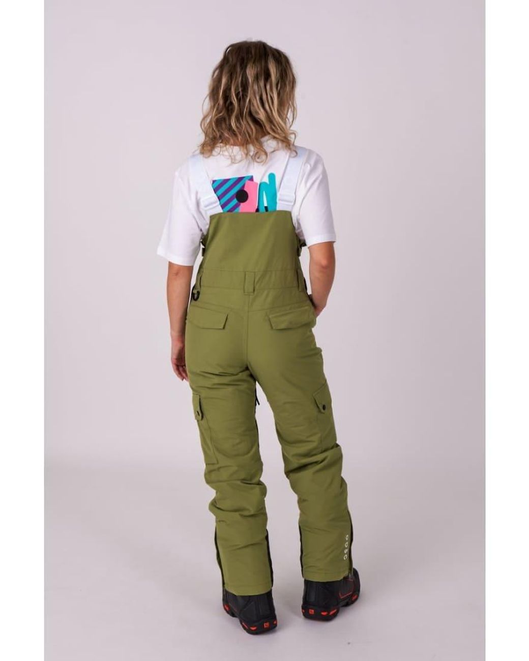 OOSC Green Yeh Girl Bib Pant Khaki