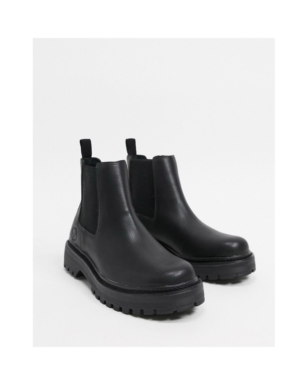 Pull&Bear Chelsea Boot With Track Sole in Black for Men | Lyst