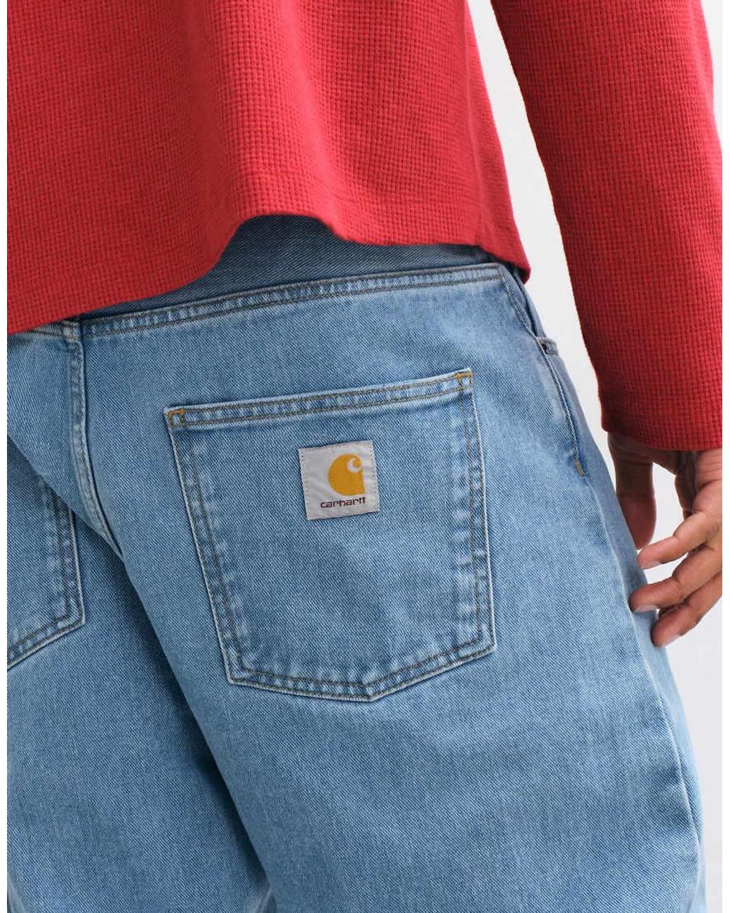 Carhartt Blue Newel Relaxed Tapered Fit Jeans for men