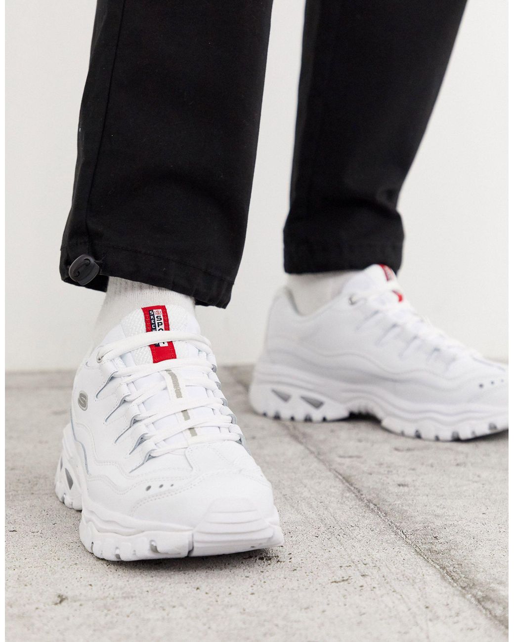 Skechers – Energy – Sneaker mit dicker Sohle in Weiß für Herren | Lyst DE