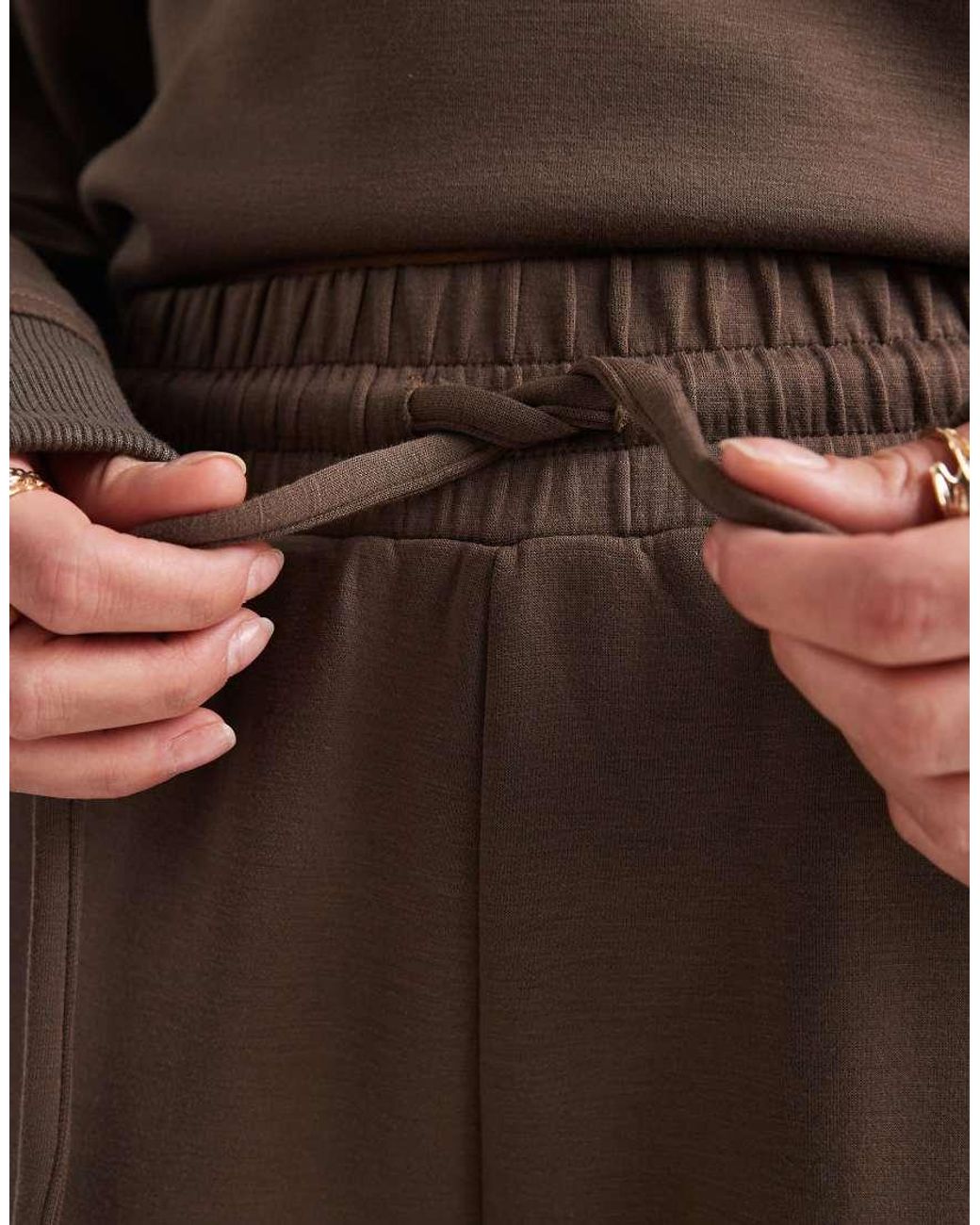 Brave Soul Brown Straight Leg Joggers