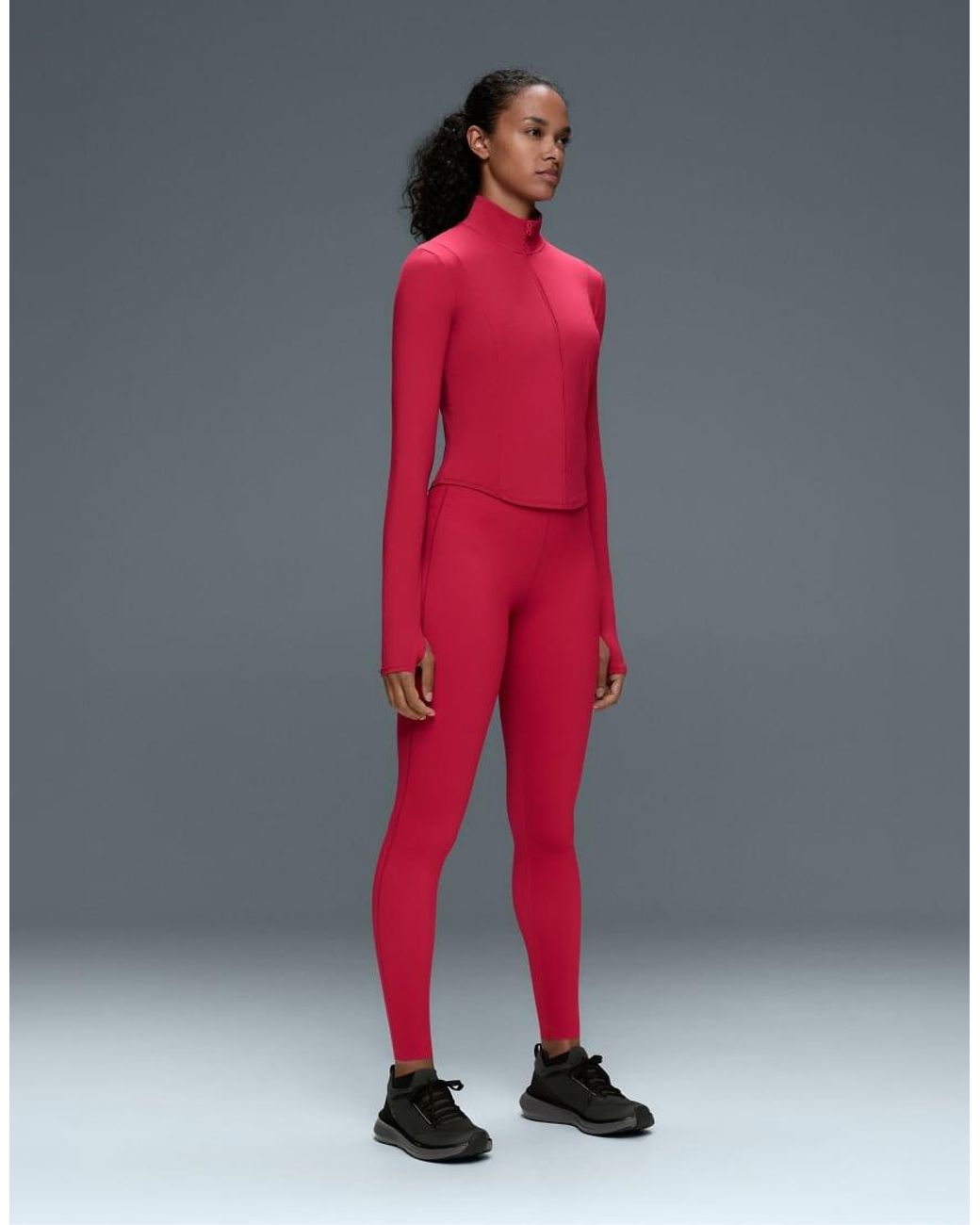 Oysho Red Short Light Touch Technical Jacket
