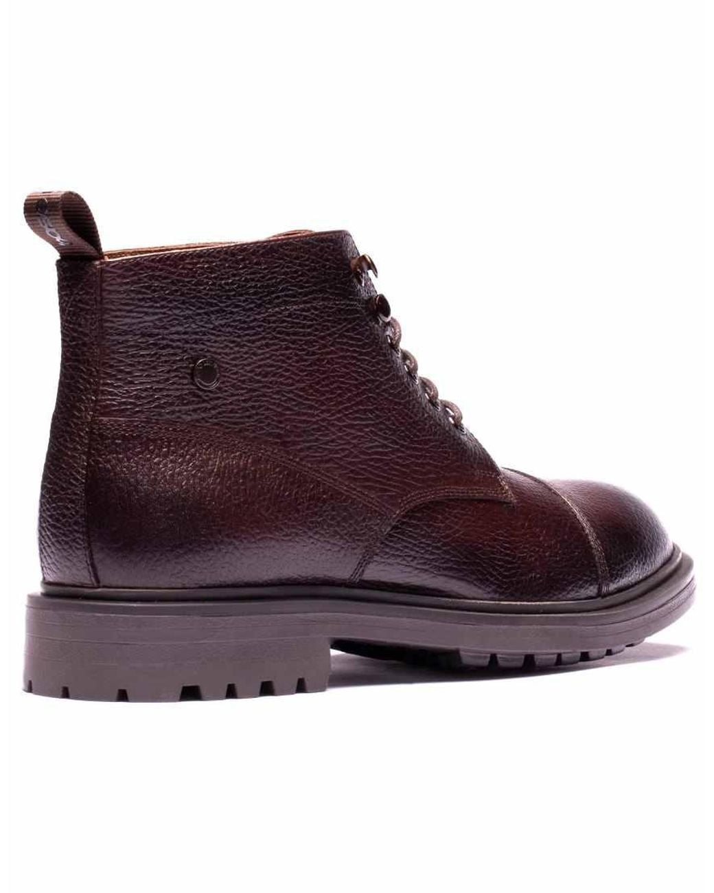 Base London Purple Mercer Toe Cap Boot for men
