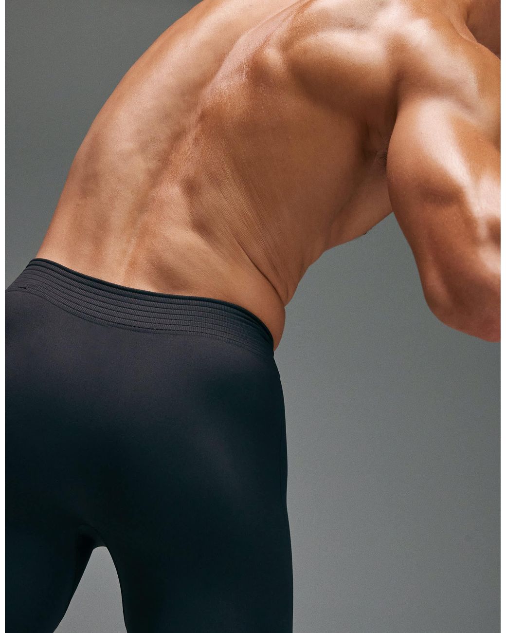 4505 Gray Seamless Physique Defining Compression Base Layer Tight for men