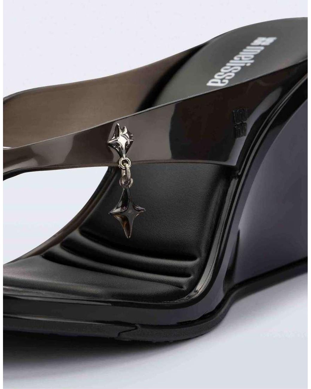 Melissa White Nabeela Block Wedge Heels