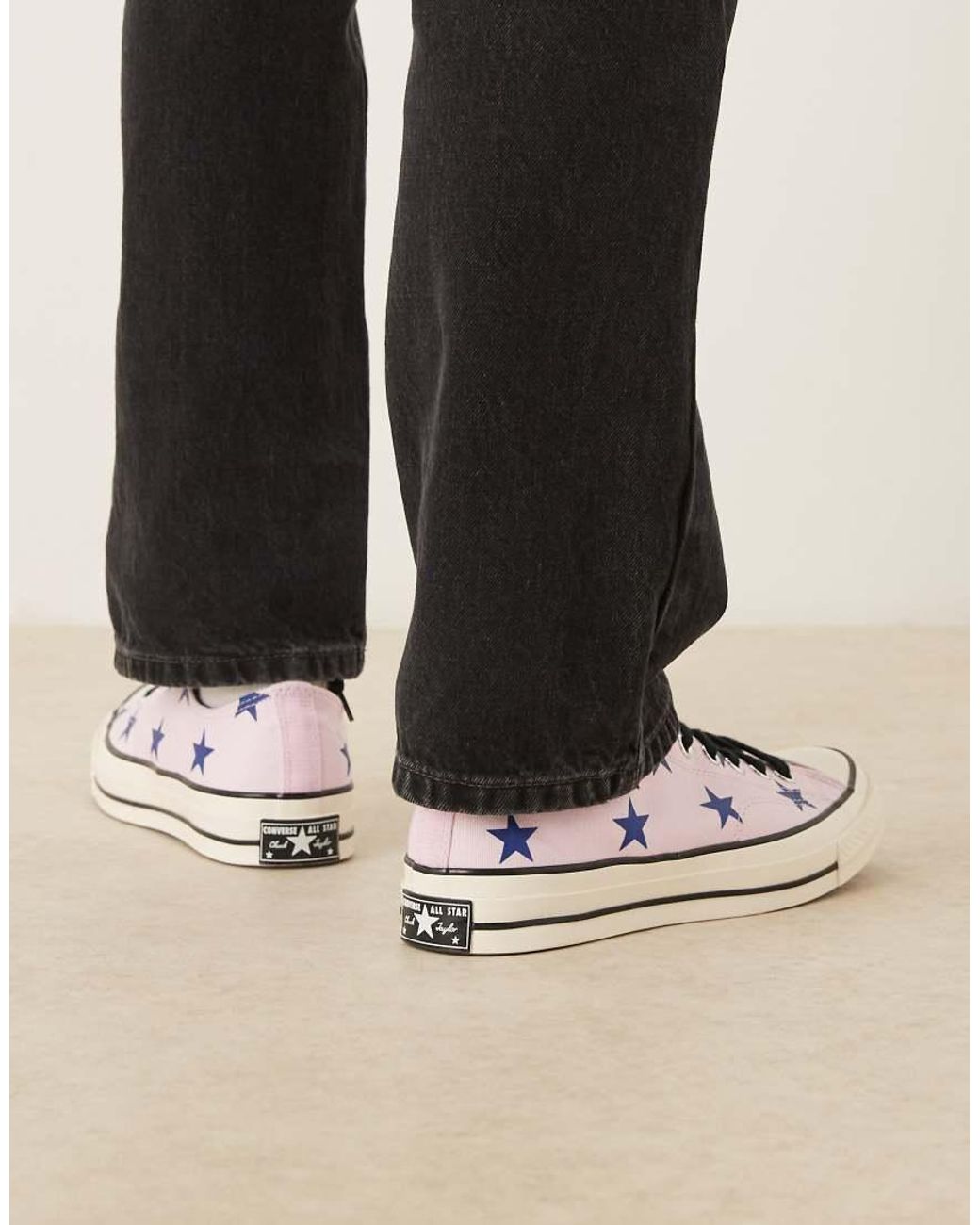 Converse Black Chuck 70 Ox Trainers With Star Print for men