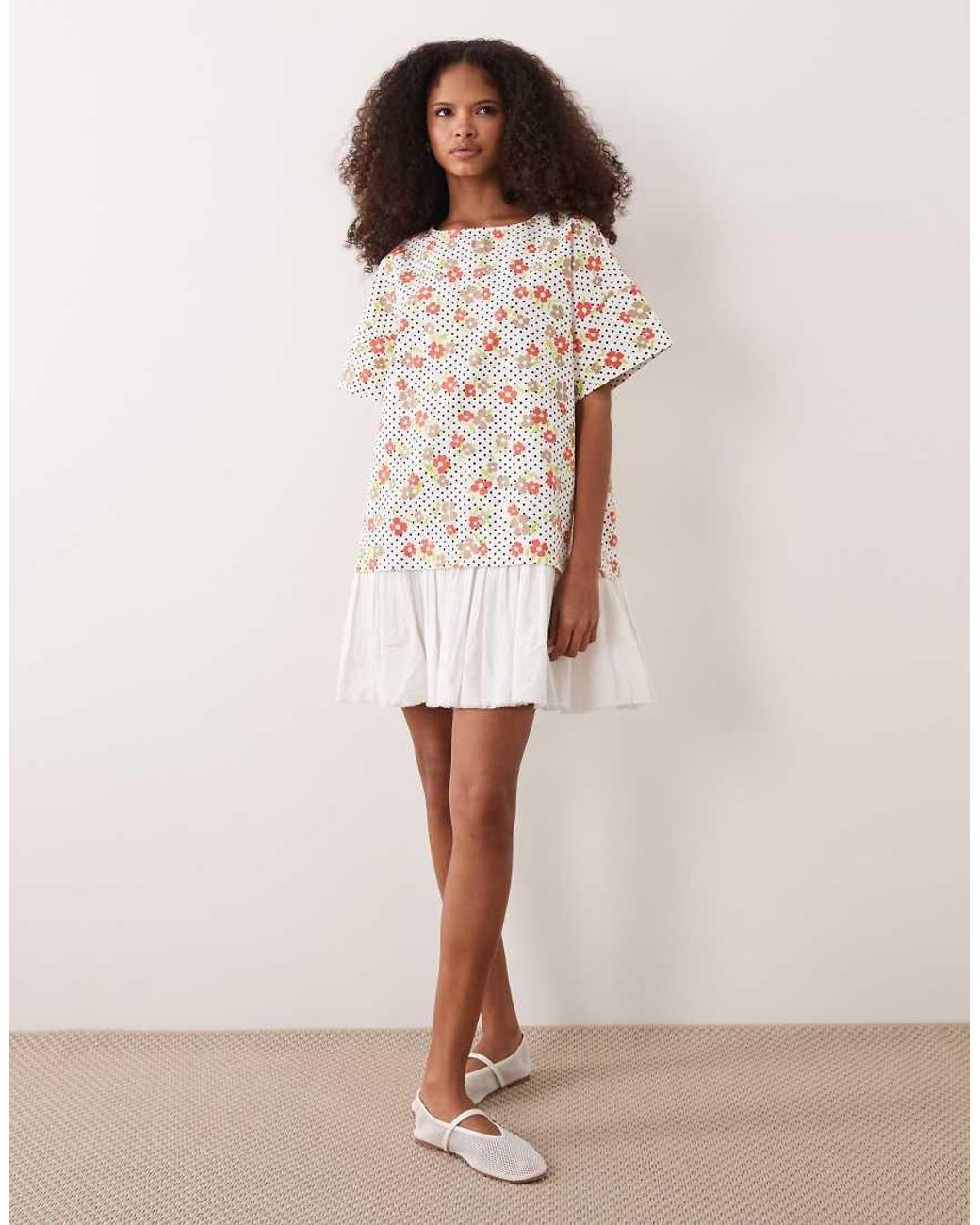 ASOS Multicolor Hybrid T-shirt Mini Dress