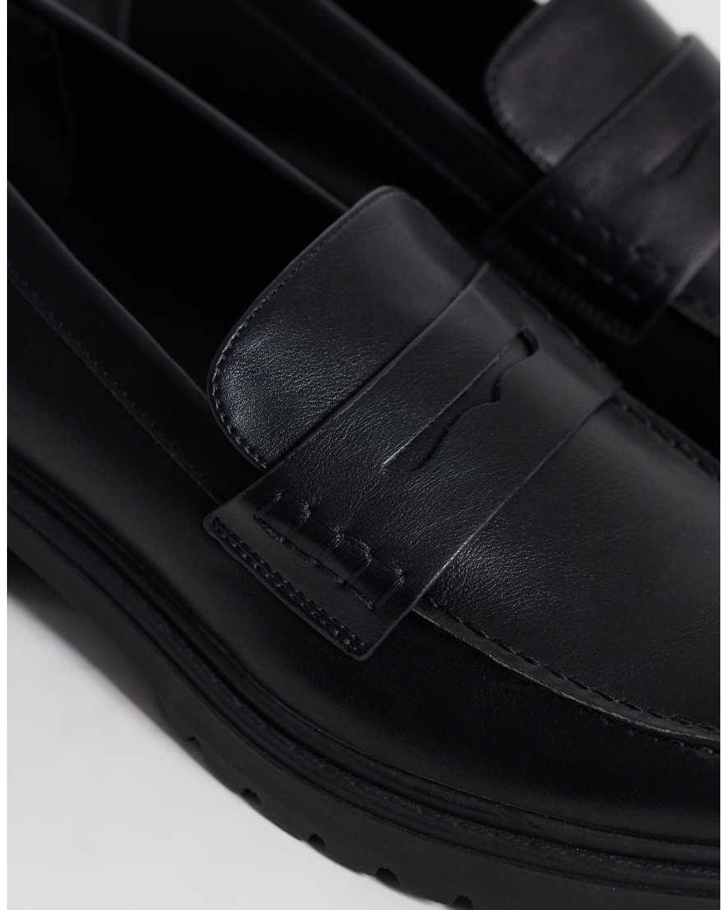 SEQWL Black Sven Square Toe Loafers for men