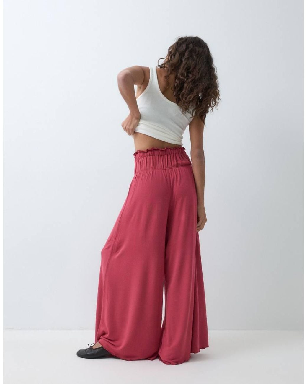 Free People Red Dream State Pants